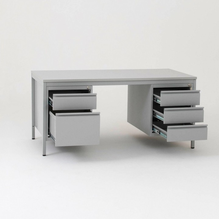 Secretária metálica dupla - Taquimetal