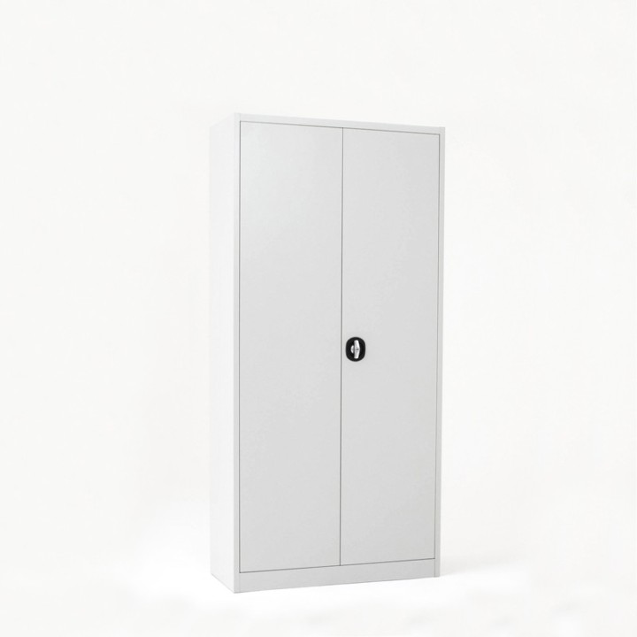 Vista de 3/4 do armário de portas de batente altura 192 cm fechadas