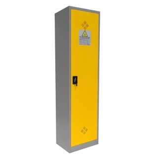 ¾ frontal esquerda, armário de 1 porta, fechado