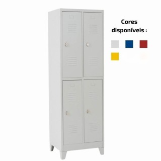 Vestiário cacifos sobrepostos 4 portas - Taquimetal